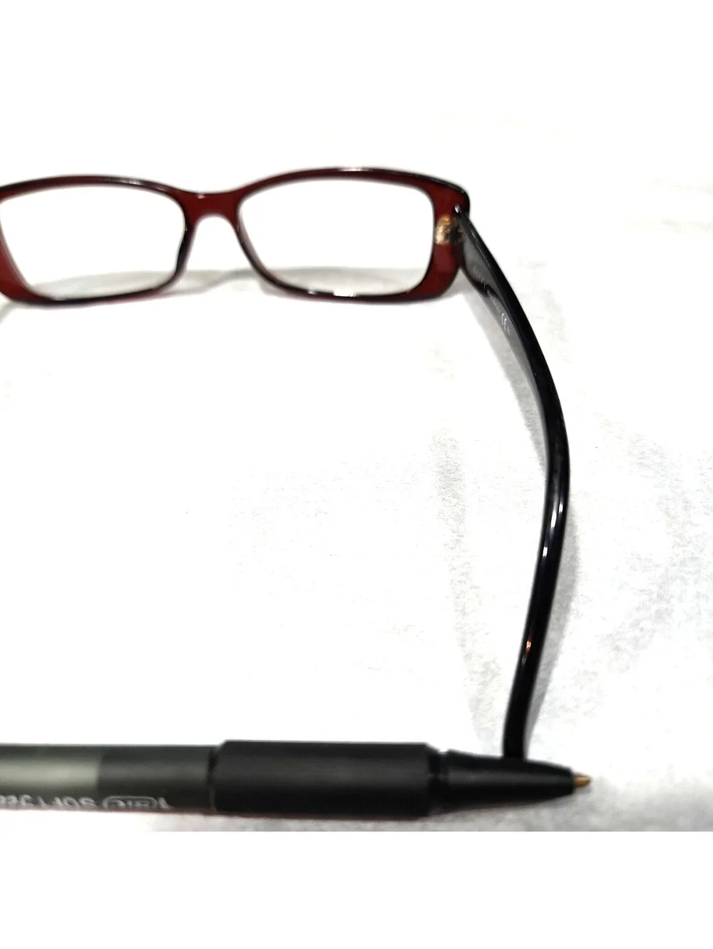 Gucci GG3568 WH13 Large sz Red Rectangle Eyeglasses 53-14 140 Italy Read